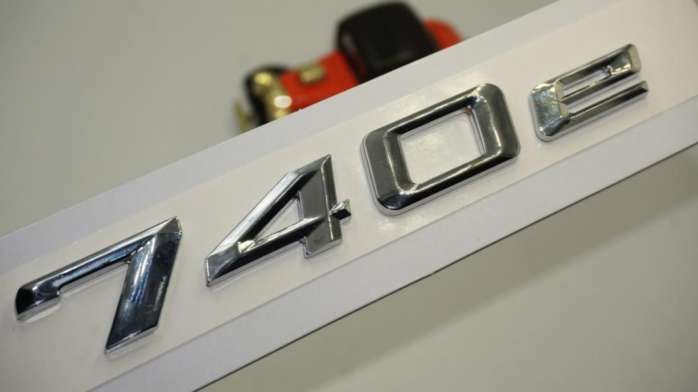 Bmw 740e Bagaj Krom Metal 3M 3D Yazı Logo
