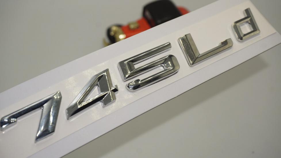 Bmw 745Ld Bagaj Krom Metal 3M 3D Yazı Logo