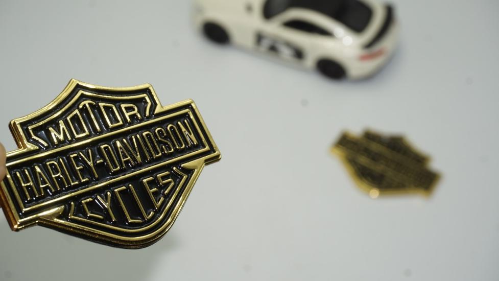 DK Motor Harley Davidson Depo Yanı Gold Metal Logo 5,5 cm