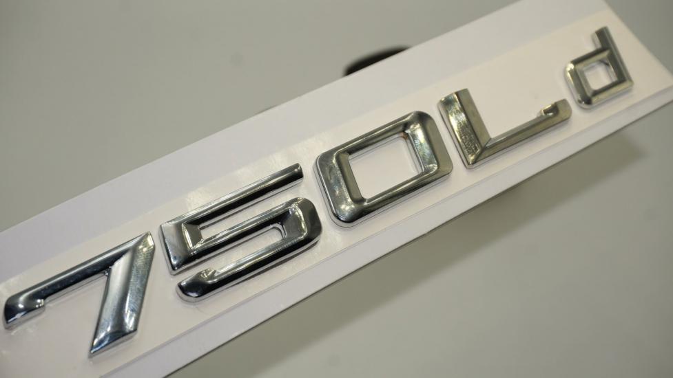 Bmw 750Ld Bagaj Krom Metal 3M 3D Yazı Logo