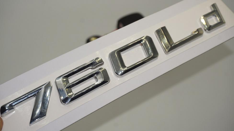Bmw 760Ld Bagaj Krom Metal 3M 3D Yazı Logo