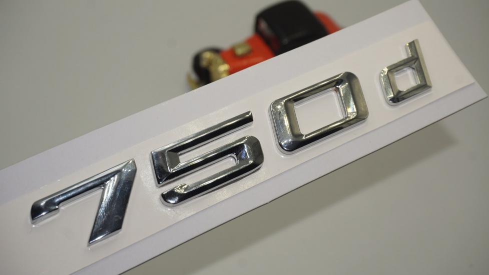 Bmw 750d Bagaj Krom Metal 3M 3D Yazı Logo