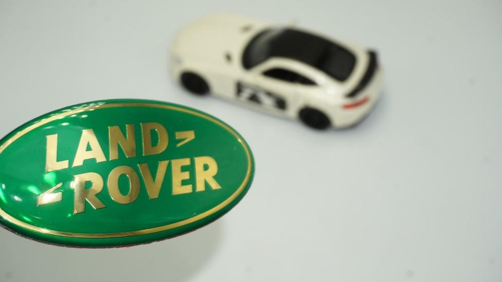 DK Land Rover Ön Panjur Ve Bagaj Yeşil Sarı Logo Amblem 85mm