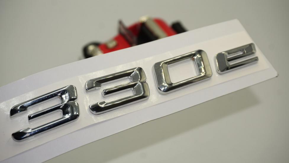 Bmw 330e Bagaj Krom Metal 3M 3D Yazı Logo