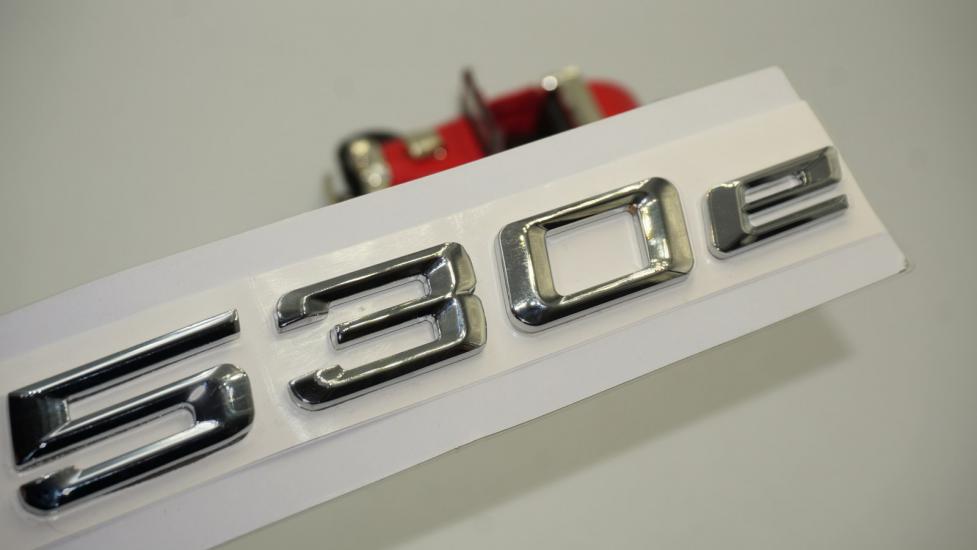Bmw 530e Bagaj Krom Metal 3M 3D Yazı Logo