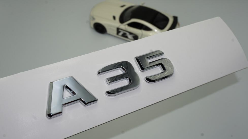 DK Benz A35 Bagaj Krom ABS 3M 3D Yazı Logo