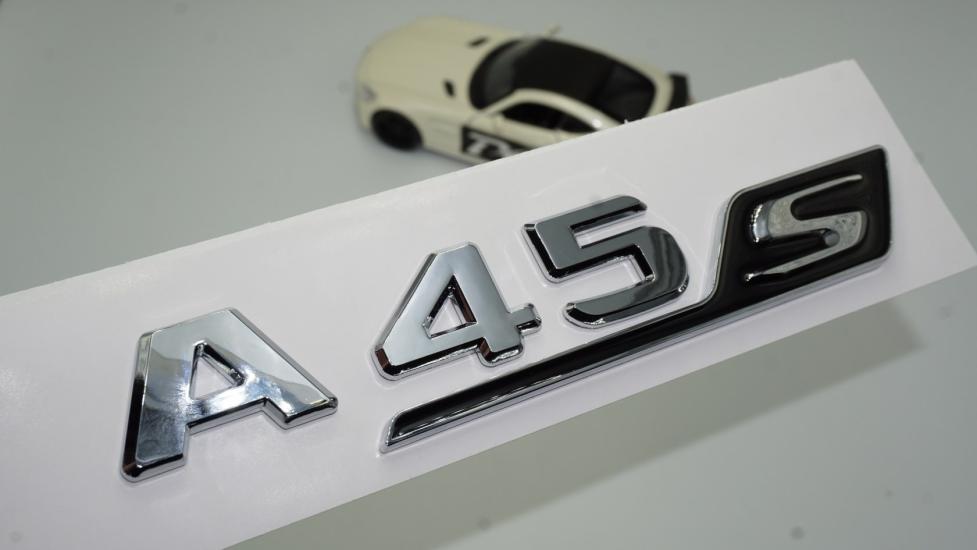 DK Benz A 45S Bagaj Krom Siyah ABS 3M 3D Yazı Logo