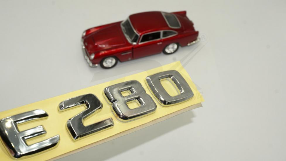E280 Bagaj Krom ABS 3M 3D Yazı Logo Orjinal Ürün