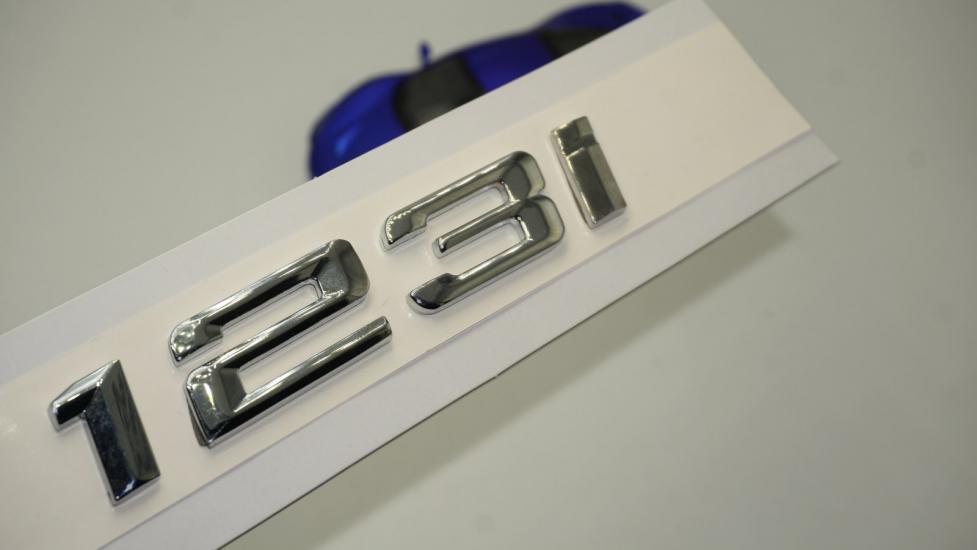 Bmw 123İ Bagaj Krom Metal 3M 3D Yazı Logo