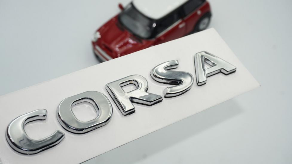 Opel Corsa 3M 3D Krom ABS Logo Amblem