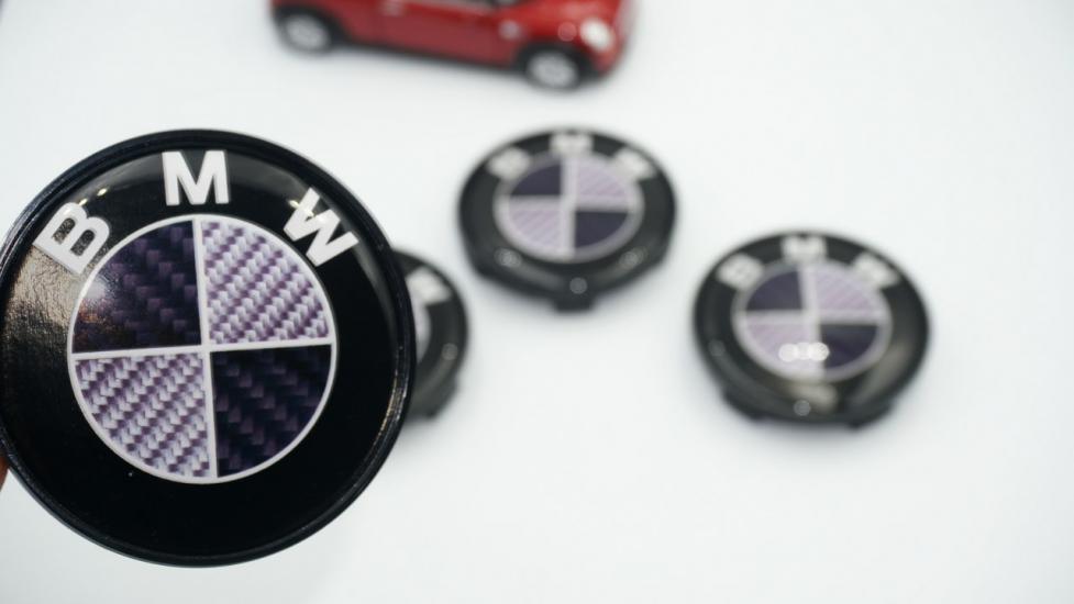 Bmw Karbon Desen Jant Göbeği Kapak Seti 68mm