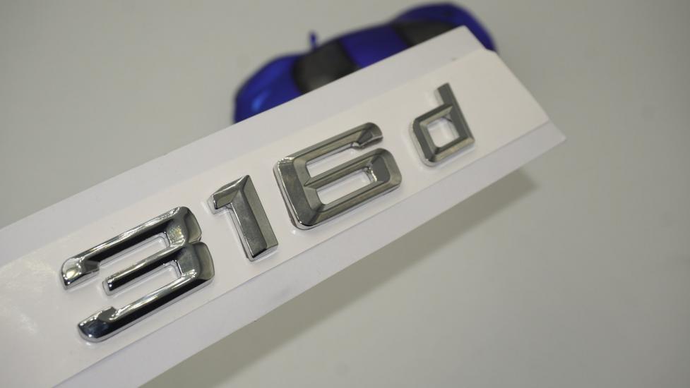 Bmw 316d Bagaj Krom Metal 3M 3D Yazı Logo