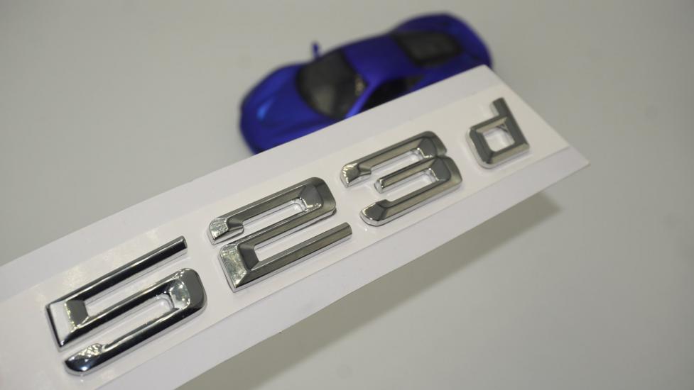 Bmw 523d Bagaj Krom Metal 3M 3D Yazı Logo