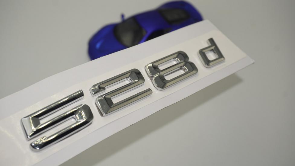 Bmw 528d Bagaj Krom Metal 3M 3D Yazı Logo