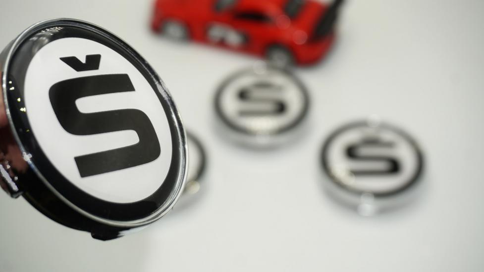 Skoda S logo Jant Göbeği Kapak Seti 60mm