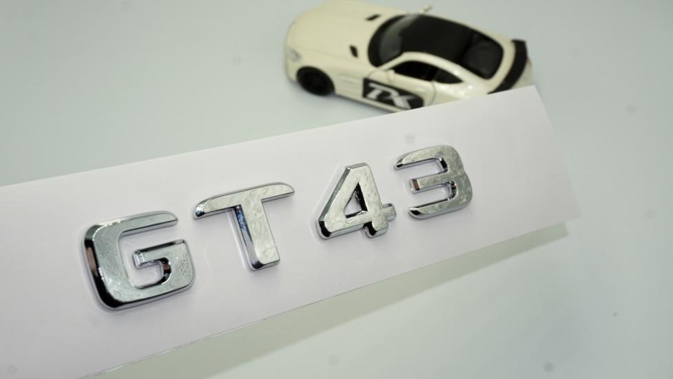 DK Benz GT 43 Bagaj Krom ABS 3M 3D Yazı Logo