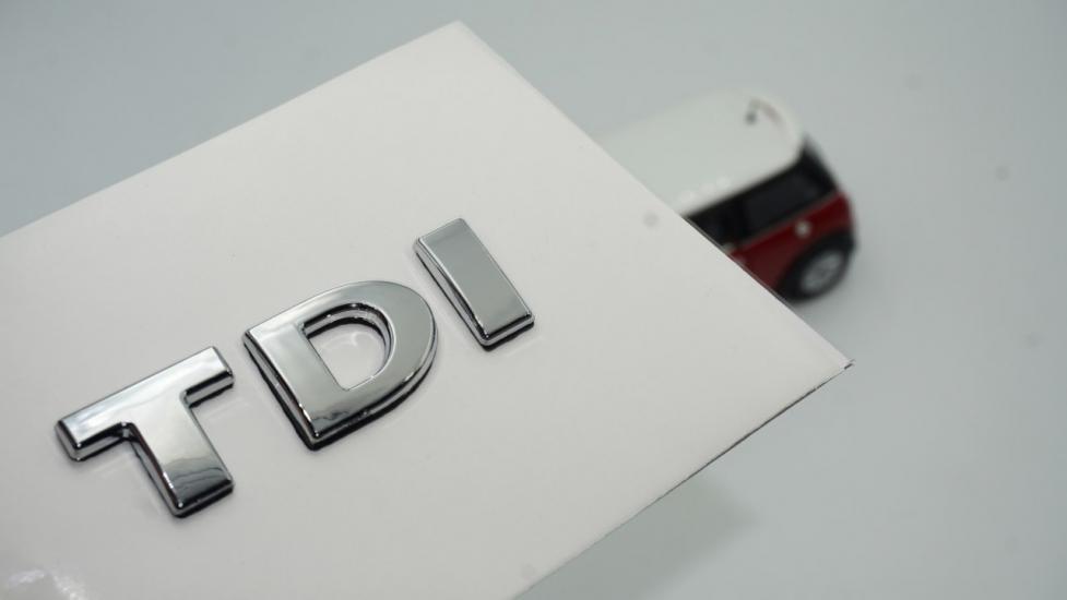 Audi TDİ Bagaj Krom ABS 3M 3D Yazı Logo Arma