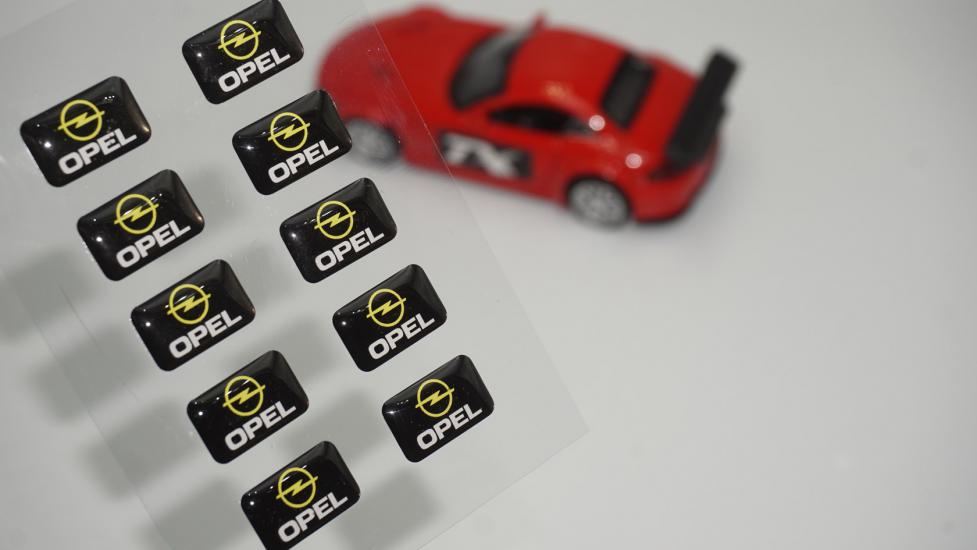 Opel Logo 3D Cam Açma Torpido Konsol Ayna Çıkartma Seti