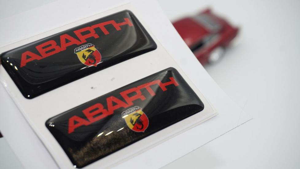 Abarth Logo Damla Silikon Grup Sticker