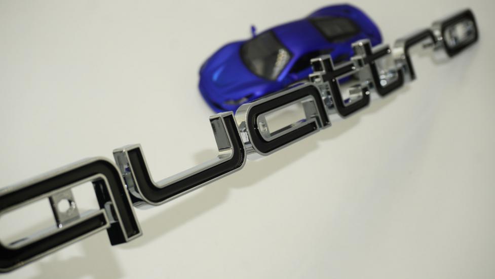 Audi Quattro Ön ızgara Altı Büyük Yazı Logo 42cm