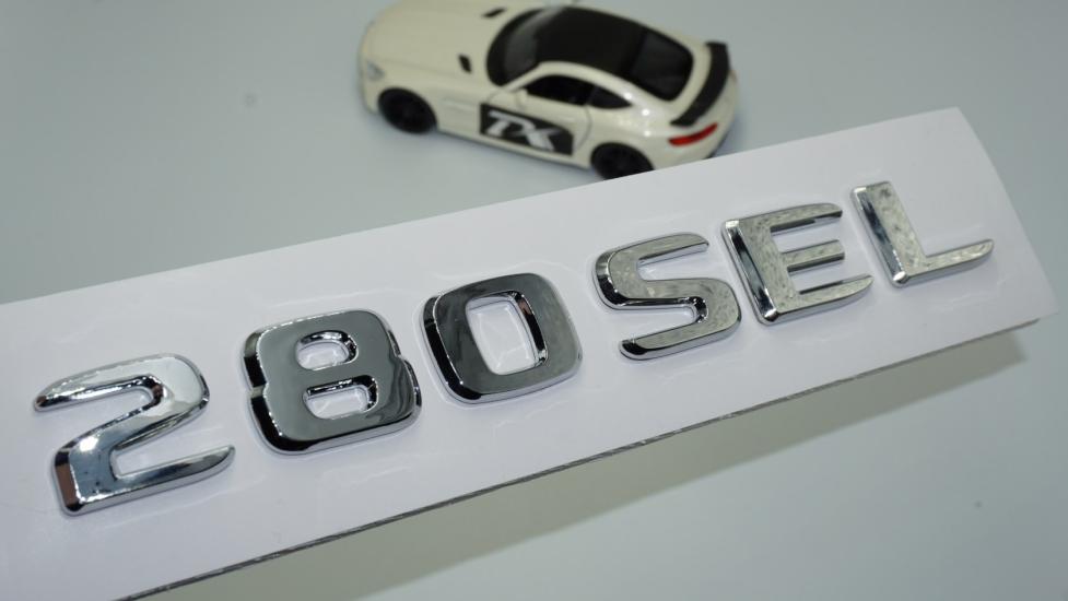DK Tuning 280 SEL Bagaj Krom ABS 3M 3D Yazı Logo Benz İle Uyumlu