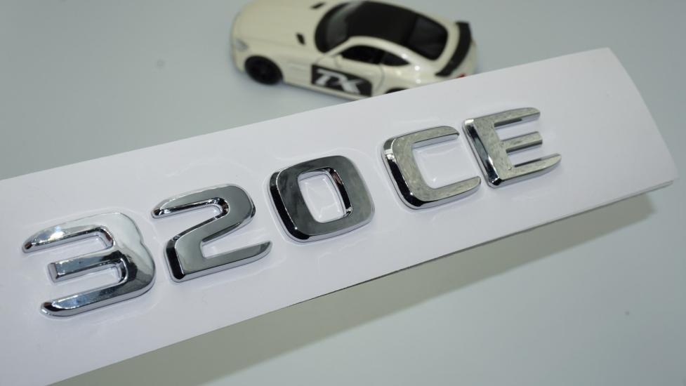 DK Tuning 320 CE Bagaj Krom ABS 3M Yazı Logo Benz İle Uyumlu