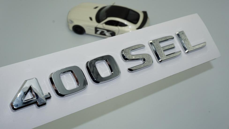 DK Tuning 400 SEL Bagaj Krom ABS 3M Yazı Logo Benz İle Uyumlu