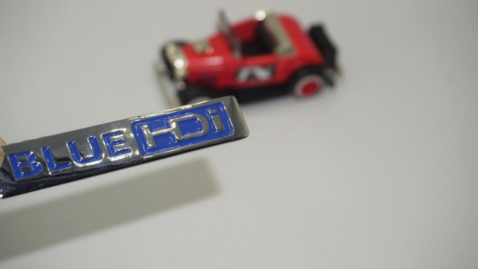 Citroen Blue HDi Krom Metal 3M 3D Bagaj Logo Amblem Orjinal ürün