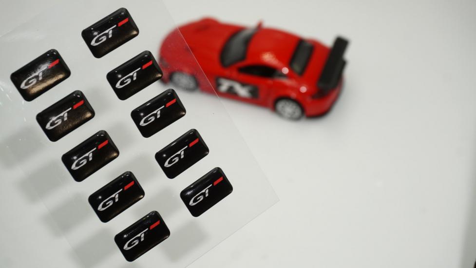 Hyundai GT Yeni Nesil Logo 3D Cam Açma Torpido Konsol Ayna Çıkartma Seti