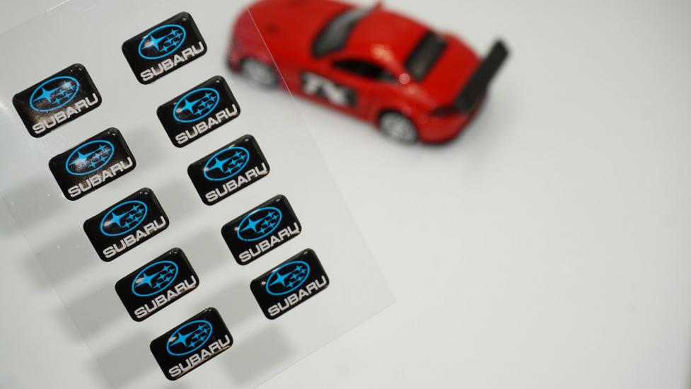 Subaru Logo 3D Cam Açma Torpido Konsol Ayna Çıkartma Seti