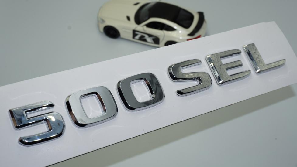 DK Tuning 500 SEL Bagaj Krom ABS 3M 3D Yazı Logo Benz İle Uyumlu