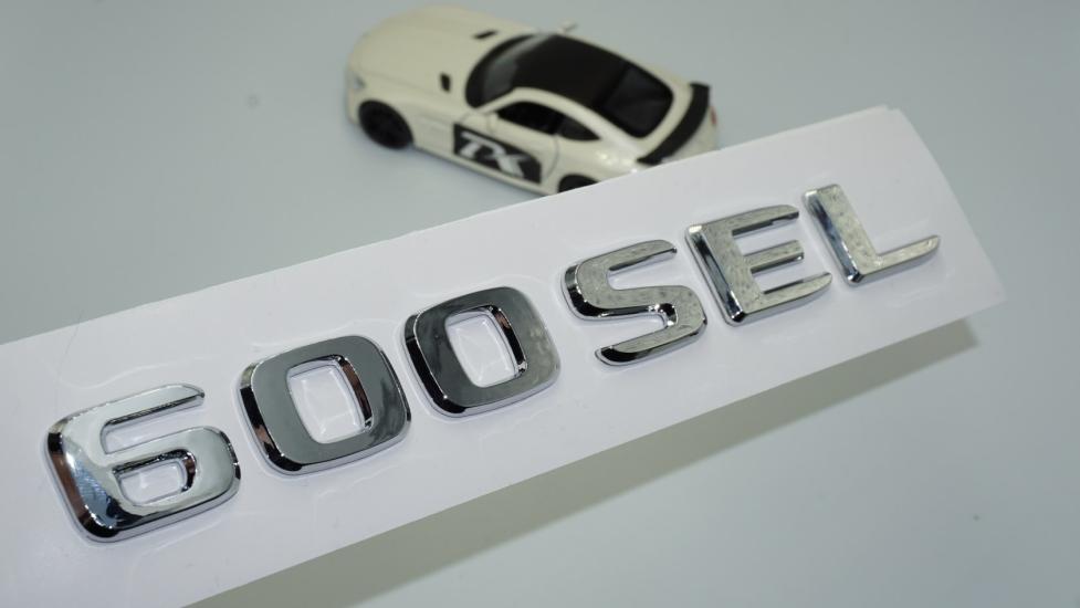 DK Tuning 600 SEL Bagaj Krom ABS 3M 3D Yazı Logo Benz İle Uyumlu