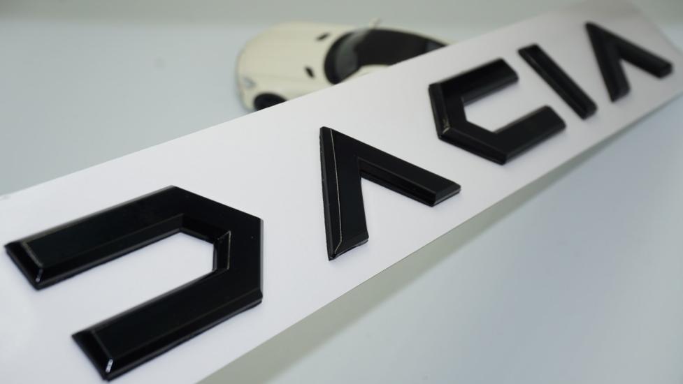DK Tuning Dacia Yeni Nesil Bagaj 3M 3D Siyah ABS Yazı Logo
