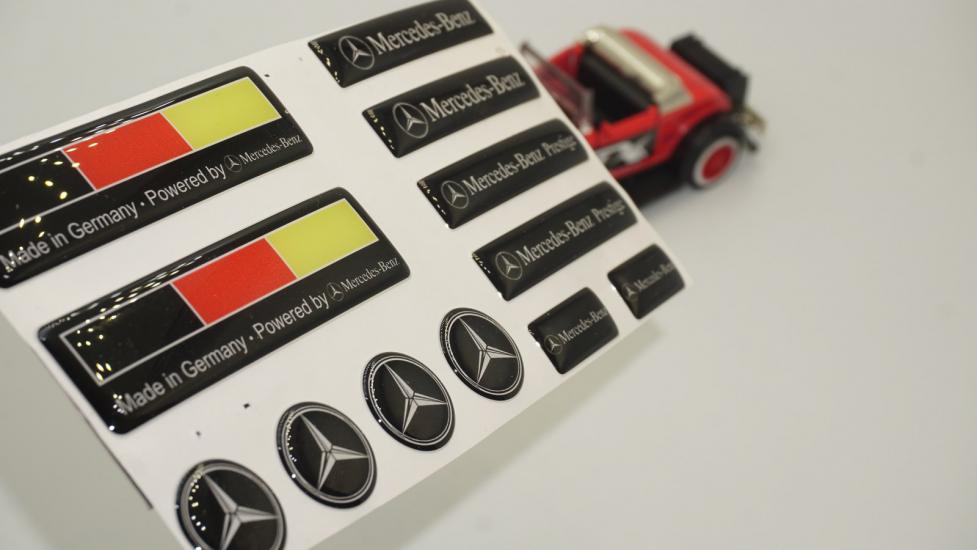 Mercedes Benz Powered By Prestige Logo Damla Silikon Grup Sticker