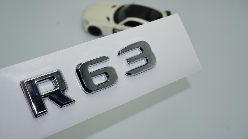 DK Tuning R 63 Bagaj Krom ABS 3M 3D Yazı Logo Benz İle Uyumlu