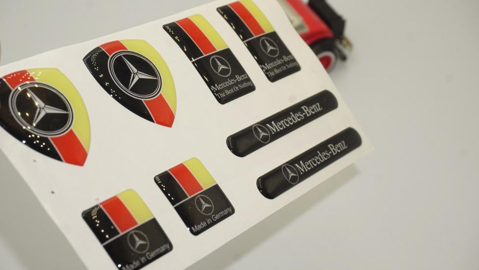 Mercedes Benz Logo Damla Silikon Grup Sticker