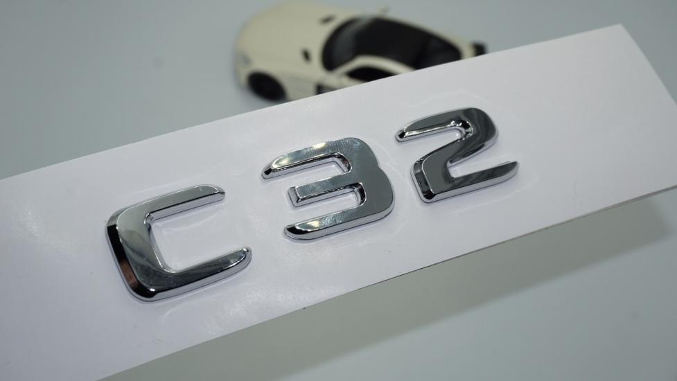 DK Tuning C32 Bagaj Krom ABS 3M 3D Yazı Logo Benz İle Uyumlu