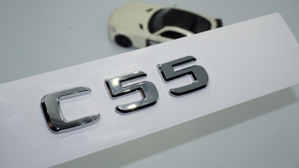 DK Tuning C55 Bagaj Krom ABS 3M 3D Yazı Logo Benz İle Uyumlu