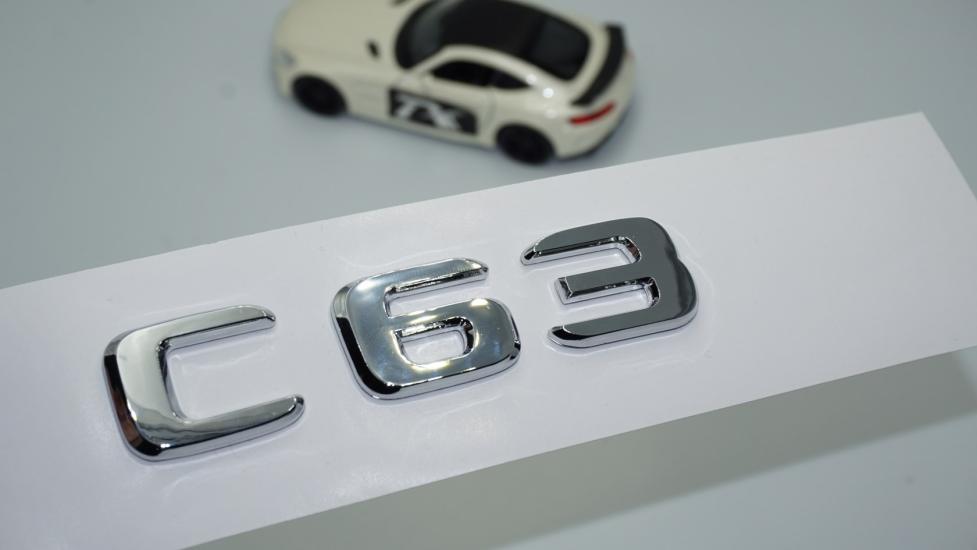 DK Tuning C63 Bagaj Krom ABS 3M 3D Yazı Logo Benz İle Uyumlu