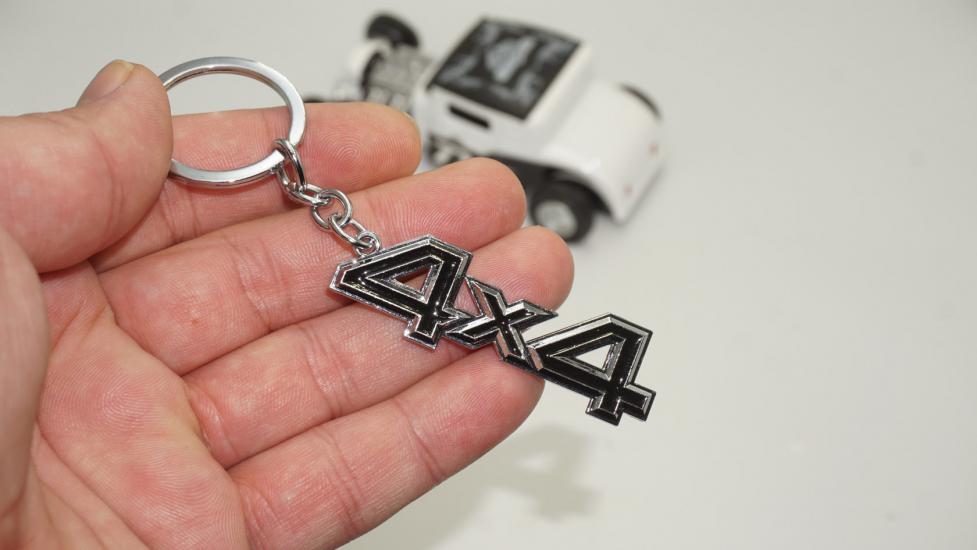 Arazi Suv Off Road 4X4 Logo Krom Metal Çift Yön Anahtarlık