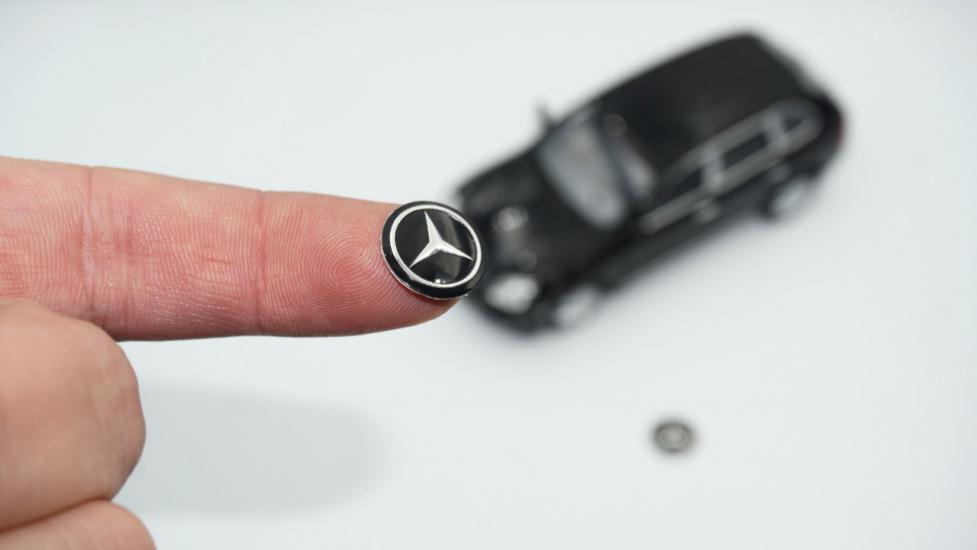 Mercedes Benz Oto Anahtar 3M Metal Alaşım Logo 2Li Set