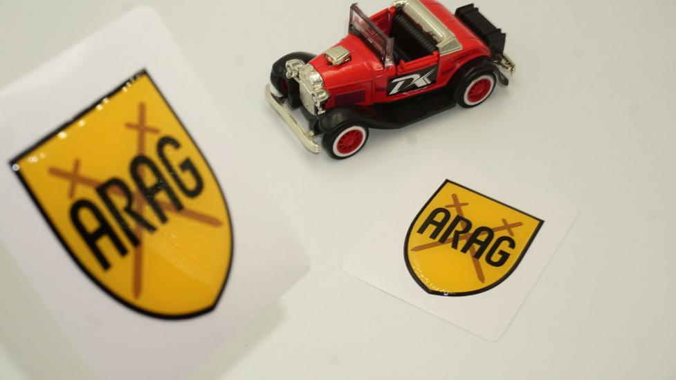 Arag Logo Damla Silikon Sticker 2 Li Set