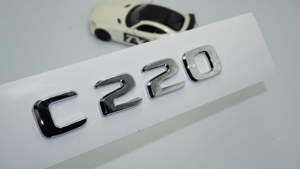 DK Tuning C 220 Bagaj Krom ABS 3M 3D Yazı Logo Benz İle Uyumlu