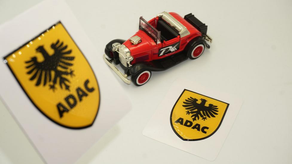 Adac Logo Damla Silikon Sticker 2 Li Set