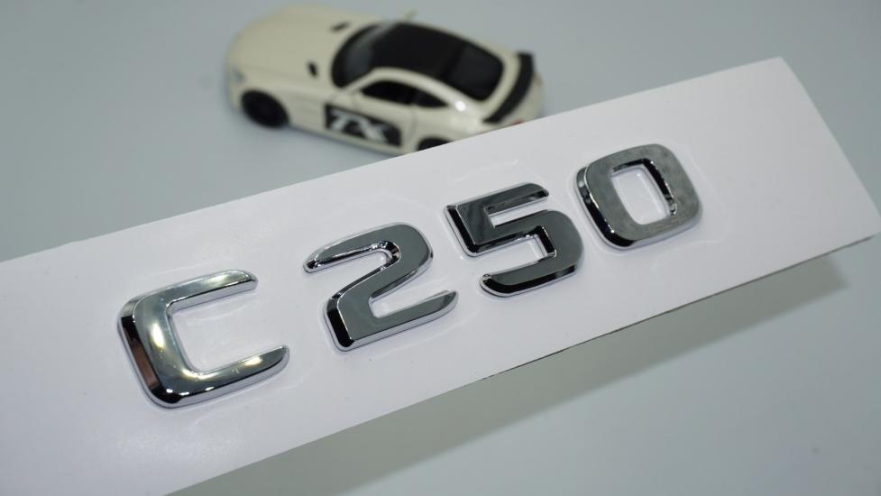 DK Tuning C 250 Bagaj Krom ABS 3M 3D Yazı Logo Benz İle Uyumlu