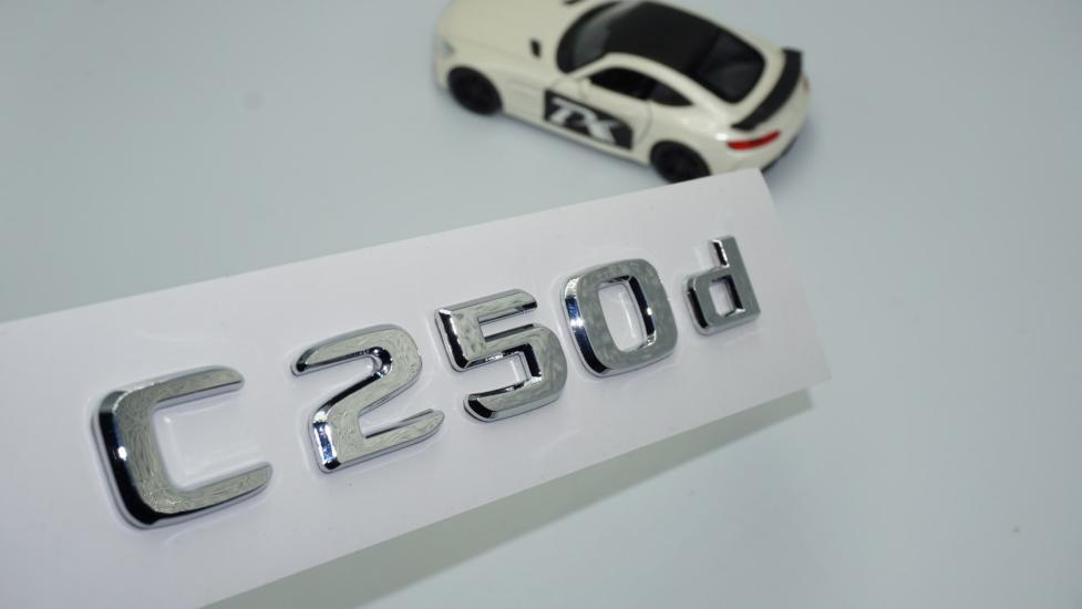 DK Tuning C 250d Bagaj Krom ABS 3M 3D Yazı Logo Benz İle Uyumlu