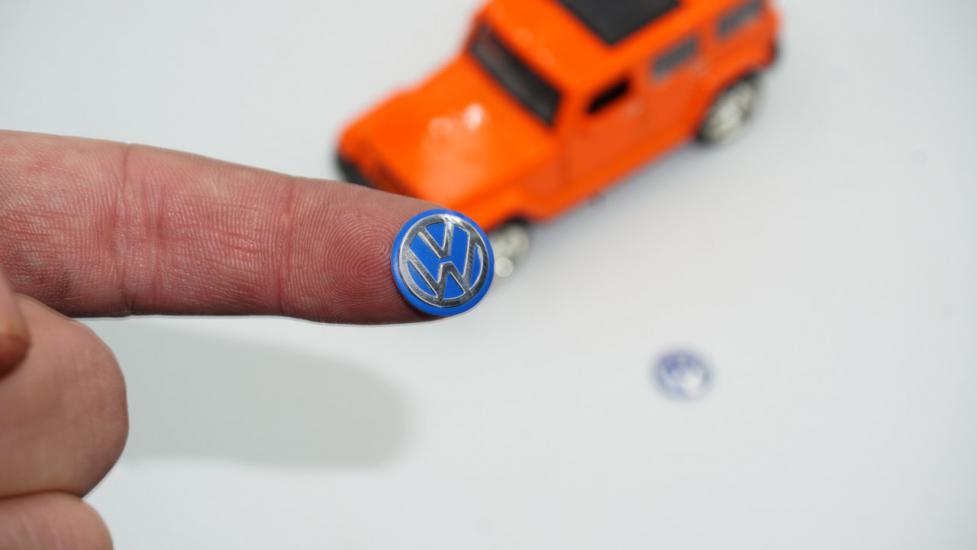 Volkswagen Oto Anahtar 3M Metal Alaşım Logo 2Li Set