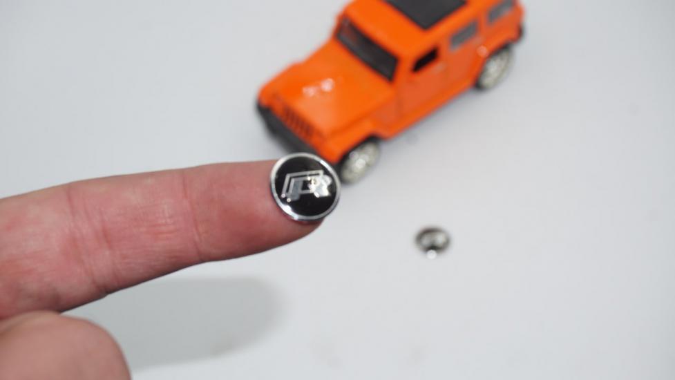 Volkswagen R Oto Anahtar 3M Metal Alaşım Logo 2Li Set