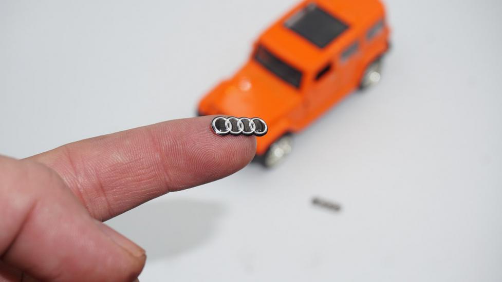 Audi Oto Anahtar 3M Metal Alaşım Logo 2Li Set