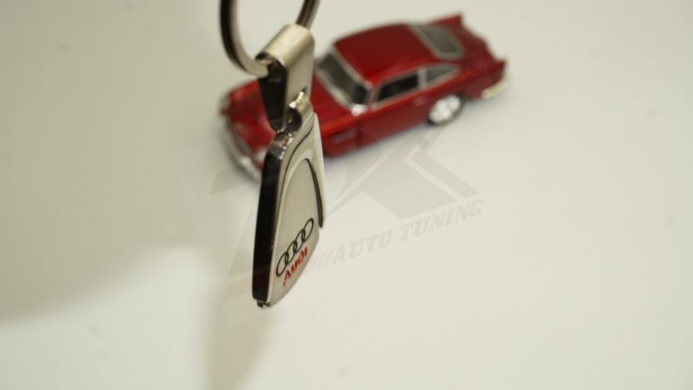 Audi Logo Krom Metal Stil Anahtarlık New Style